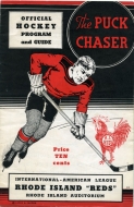 1937-38 Providence Reds game program