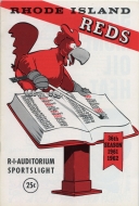 1961-62 Providence Reds game program