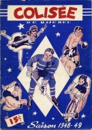 1948-49 Quebec Aces game program