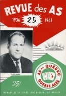 1961-62 Quebec Aces game program