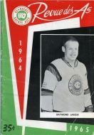 1964-65 Quebec Aces game program