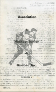 1960-61 Quebec Jr. Aces game program