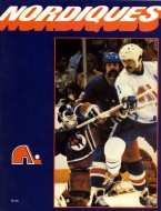 1978-79 Quebec Nordiques game program