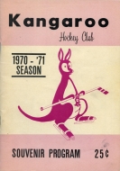 1970-71 Quesnel Kangaroos game program