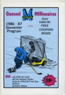 1986-87 Quesnel Millionaires game program