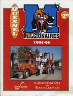 1995-96 Quesnel Millionaires game program