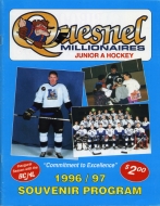 1996-97 Quesnel Millionaires game program