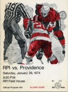 1973-74 R.P.I. game program
