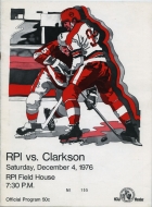 1976-77 R.P.I. game program