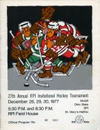 1977-78 R.P.I. game program