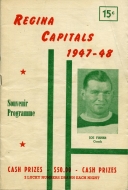 1947-48 Regina Capitals game program