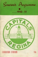 1950-51 Regina Capitals game program