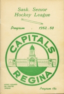 1952-53 Regina Capitals game program