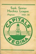 1953-54 Regina Capitals game program
