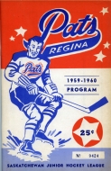 1959-60 Regina Pats game program