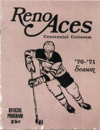 1970-71 Reno Aces game program