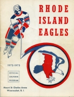 1972-73 Rhode Island Eagles game program