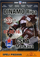 2009-10 Riga Dynamo game program