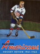 1961-62 Rochester Americans game program