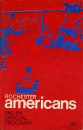 1967-68 Rochester Americans game program