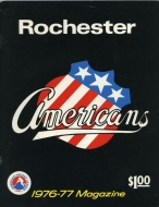 1976-77 Rochester Americans game program