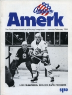 1983-84 Rochester Americans game program