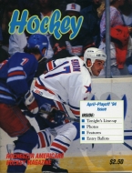 1993-94 Rochester Americans game program
