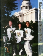1995-96 Sacramento River Rats game program