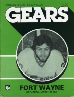 1978-79 Saginaw Gears game program