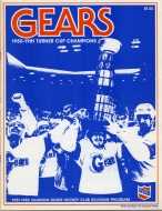 1981-82 Saginaw Gears game program
