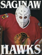 1987-88 Saginaw Hawks game program
