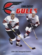 1990-91 San Diego Gulls game program