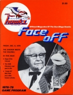 1978-79 San Diego Hawks game program