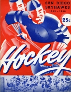 1949-50 San Diego Skyhawks game program