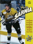 1999-00 Sarnia Sting game program