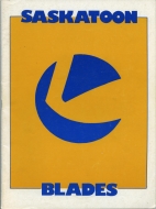 1983-84 Saskatoon Blades game program