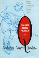 1961-62 Saskatoon Quakers game program