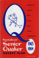 1963-64 Saskatoon Quakers game program