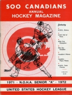 1971-72 Soo Canadians game program