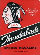 1960-61 Sault Ste. Marie Thunderbirds game program