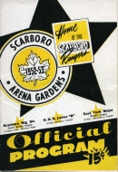 1952-53 Scarboro Rangers game program