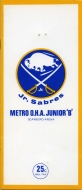1970-71 Scarborough Jr. Sabres game program