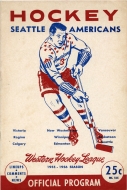 1955-56 Seattle Americans game program