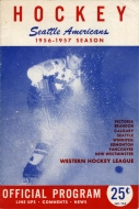 1956-57 Seattle Americans game program