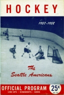 1957-58 Seattle Americans game program