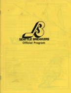 1980-81 Seattle Breakers game program