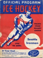 1950-51 Seattle Ironmen game program