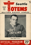 1959-60 Seattle Totems game program