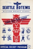 1962-63 Seattle Totems game program