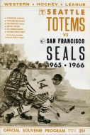 1965-66 Seattle Totems game program